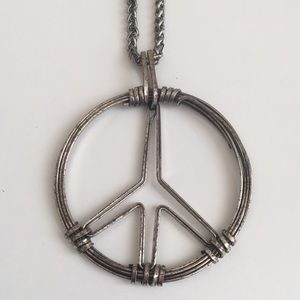 Peace Sign Pendant Necklace